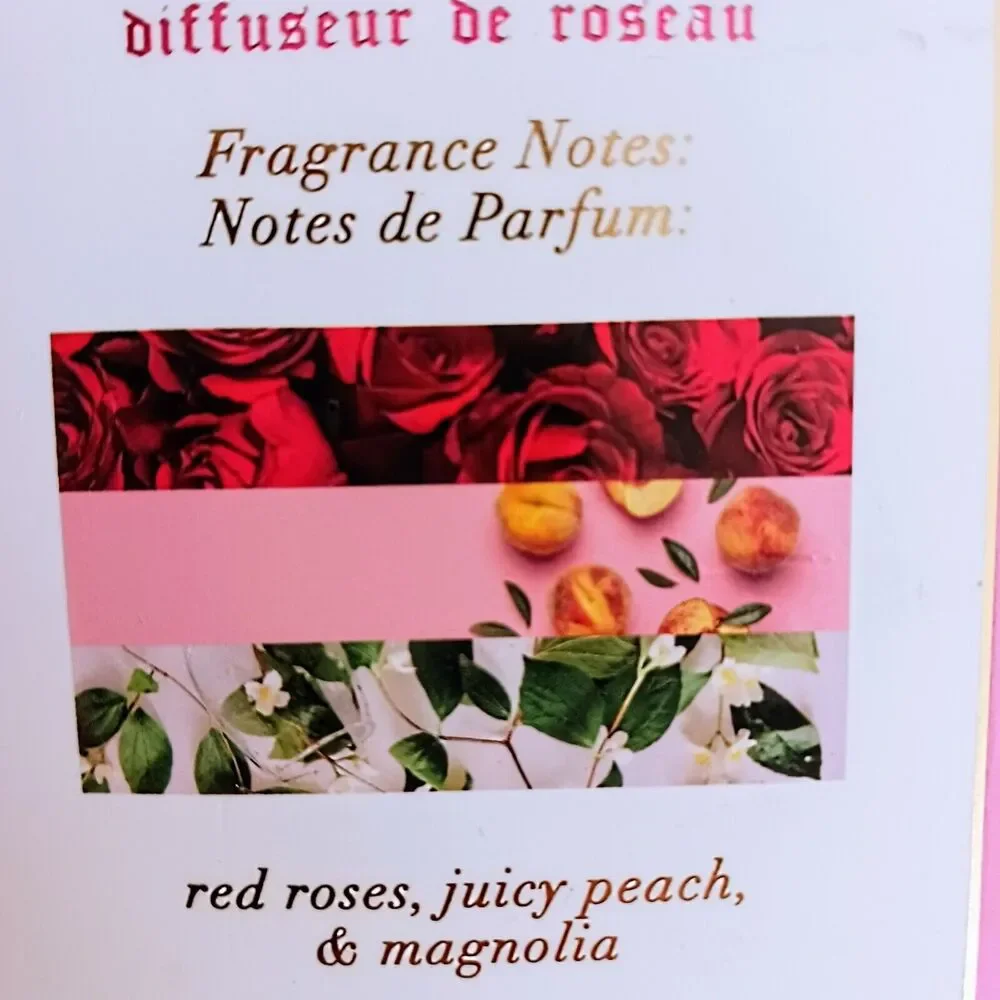 Juicy Couture 3.4 oz Reed Diffuser ROSE PEACH MAGNOLIA Hotel‎ Spa Luxury Glam